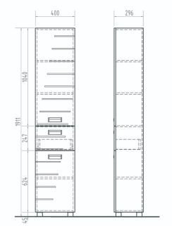 Vigo П15 Diana Пенал 40 см